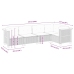 Set de muebles de jardín 5 pzas y cojines ratán sintético negro