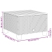 Set de muebles de jardín 6 pzas y cojines ratán sintético gris