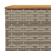 Set de muebles de jardín 6 pzas y cojines ratán sintético gris