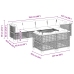 Set sofás de jardín 7 piezas y cojines ratán sintético beige