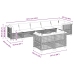 Set de sofás de jardín y cojines 8 piezas ratán sintético beige