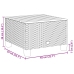 Set de muebles de jardín 9 pzas y cojines ratán sintético gris