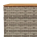 Set de muebles de jardín 9 pzas y cojines ratán sintético gris