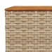 Set de sofás de jardín con cojines 9 pzas ratán sintético beige