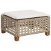 Set sofás de jardín 7 piezas y cojines ratán sintético beige