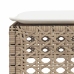 Set sofás de jardín 7 piezas y cojines ratán sintético beige