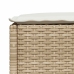 Set de sofás de jardín y cojines 8 piezas ratán sintético beige