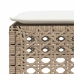 Set de sofás de jardín y cojines 8 piezas ratán sintético beige