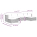 Set de muebles de jardín 6 pzas y cojines ratán sintético gris