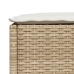 Set de sofás de jardín y cojines 8 piezas ratán sintético beige