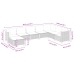 Set de sofás de jardín y cojines 8 piezas ratán sintético beige