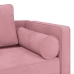 Sofá diván con cojines terciopelo rosa
