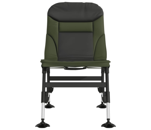 Silla de pesca con patas para barro ajustables plegable verde