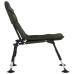 Silla de pesca con patas para barro ajustables plegable verde