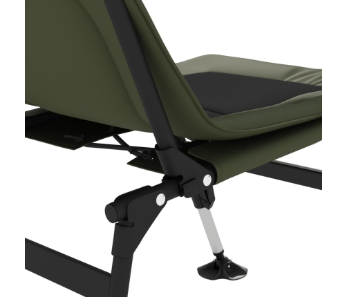 Silla de pesca con patas para barro ajustables plegable verde