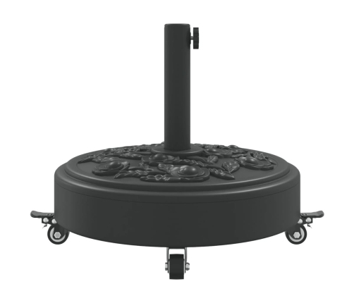 Base sombrilla redonda ruedas para mástiles Ø38 / 48 mm 27 kg
