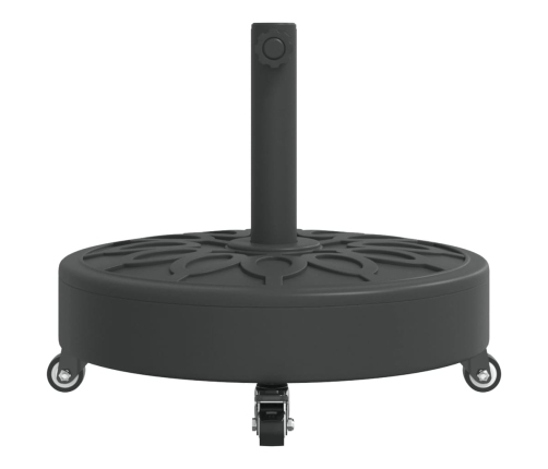 Base sombrilla redonda ruedas para mástiles Ø38 / 48 mm 27 kg