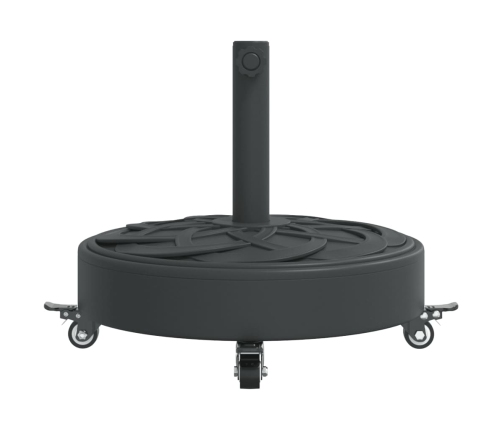 Base sombrilla redonda ruedas para mástiles Ø38 / 48 mm 27 kg