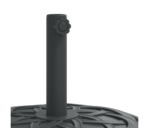 Base sombrilla redonda ruedas para mástiles Ø38 / 48 mm 27 kg