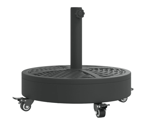 Base de sombrilla redonda con ruedas para palo Ø38/48 mm 27 kg