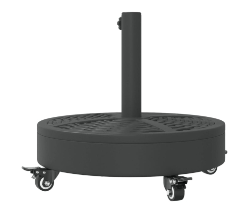 Base de sombrilla redonda con ruedas para palo Ø38/48 mm 27 kg