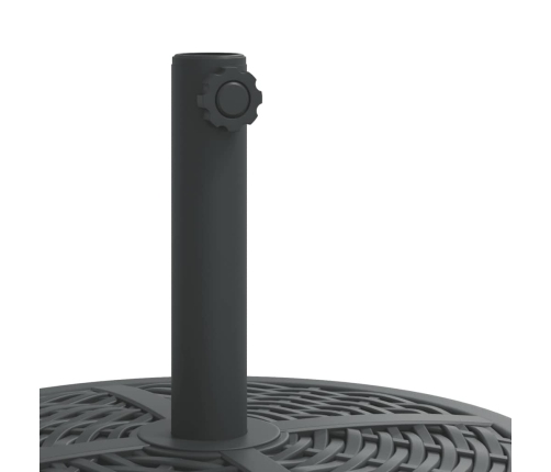 Base de sombrilla redonda con ruedas para palo Ø38/48 mm 27 kg