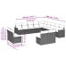 Set sofás de jardín con cojines 13 pzas ratán sintético beige