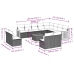 Set sofás de jardín con cojines 13 pzas ratán sintético beige