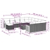 Set sofás de jardín con cojines 13 pzas ratán sintético beige