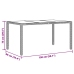 Set comedor de jardín 7 pzas con cojines ratán sintético marrón