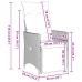 Set comedor de jardín 7 pzas con cojines ratán sintético beige