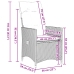 Set comedor de jardín 7 pzas con cojines ratán sintético beige