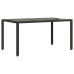 Set de muebles jardín 5 pzas con cojines ratán sintético negro