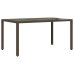 Set de mesa y sillas jardín 7 pzas con cojines ratán PE marrón