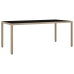 Set de mesa y sillas de jardín 7 pzas y cojines ratán PE beige