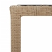 Set de mesa y sillas de jardín 7 pzas y cojines ratán PE beige