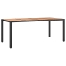 Set de mesa y sillas de jardín 7 pzas y cojines ratán PE negro