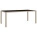 Set de mesa y sillas de jardín 7 pzas y cojines ratán PE beige