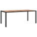 Set de mesa y sillas de jardín 7 pzas y cojines ratán PE negro