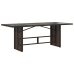 Set de mesa y sillas jardín 7 pzas con cojines ratán PE marrón