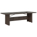 Set de mesa y sillas de jardín 11 pzs y cojines ratán PE marrón