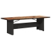 Set de mesa y sillas de jardín y cojines 11 pzas ratán PE negro