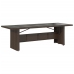 Set de mesa y sillas de jardín 11 pzs y cojines ratán PE marrón