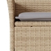 Set comedor jardín 7 pzas cojines ratán sintético vidrio beige