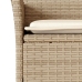 Set comedor jardín 7 pzas cojines ratán sintético vidrio beige