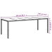 Set comedor jardín 9 pzas cojines ratán sintético vidrio beige