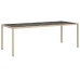 Set comedor jardín 11 pzas cojines ratán sintético vidrio beige