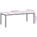 Set comedor jardín 11 pzas cojines ratán sintético vidrio beige