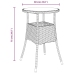 Set de comedor jardín 5 pzas con cojines ratán PE acacia negro