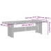 Set de comedor jardín 11 pzas con cojines ratán sintético negro